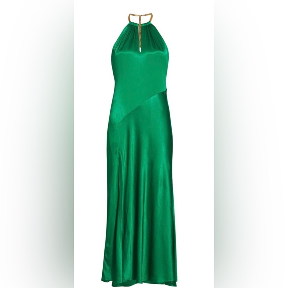 Kazia Satin Halter Dress